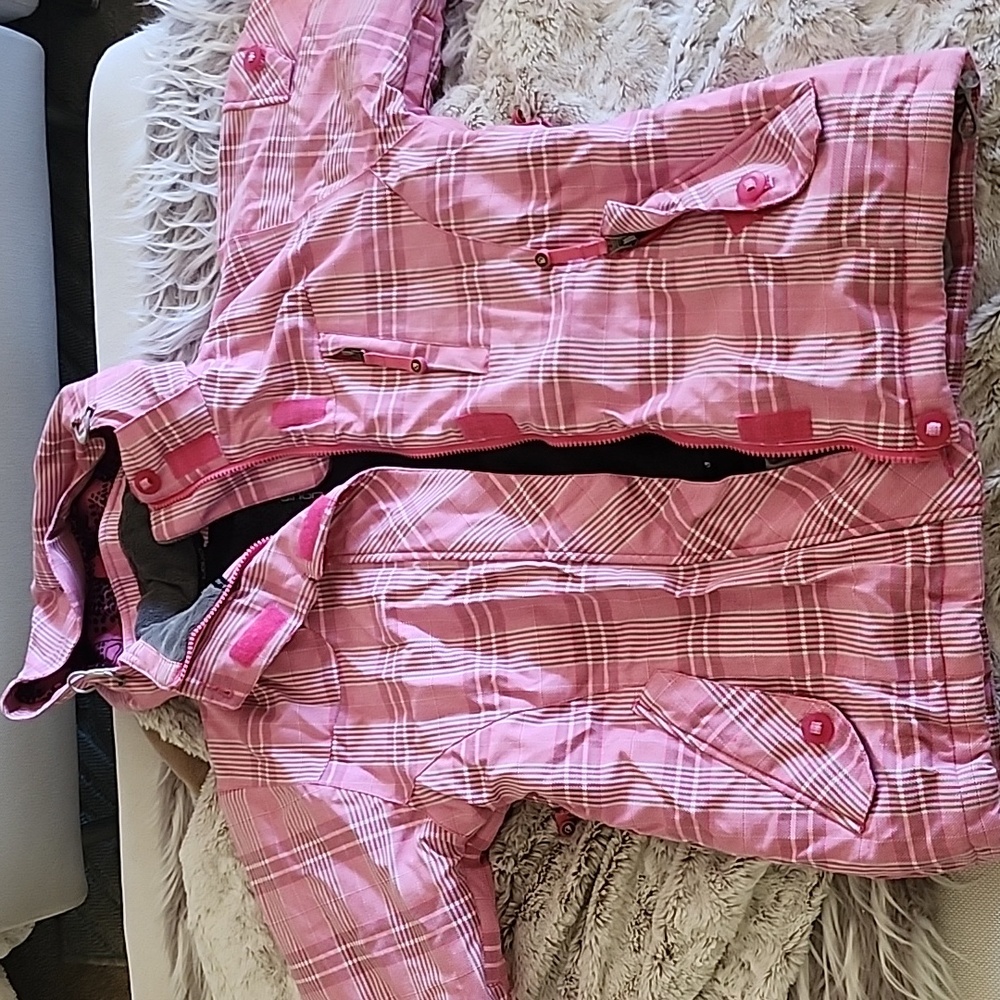 Pink Plaid Ski/SnowboardJacket